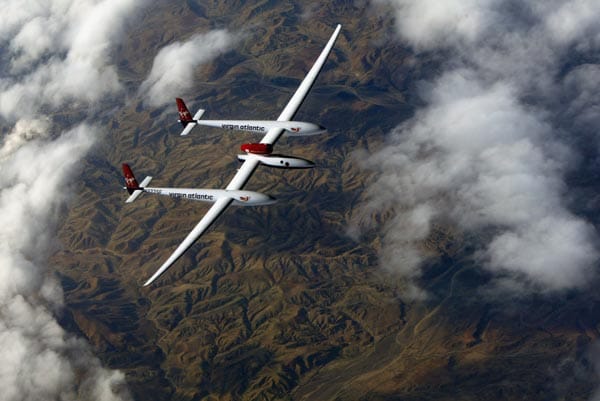Luftfahrlegende Steve Fossett flog den "Virgin Atlantic GlobalFlyer" - das weltweit effizienteste Düsenflugzeug