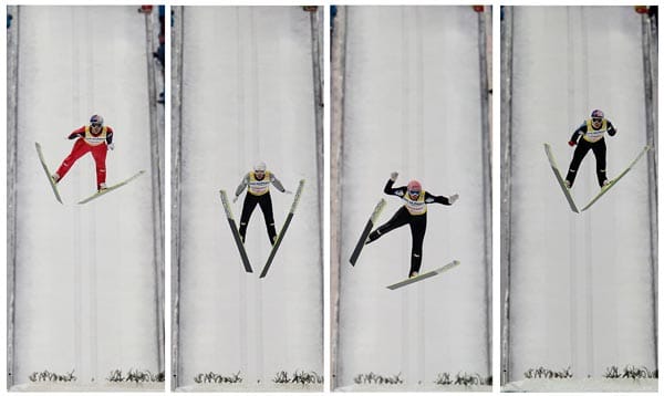 Die Kriminalität im Sport nimmt immer neuere Formen an. Beim Skispring- Weltcup in Harrachov soll ein Zuschauer mit Gewalt gezwungen worden sein, die Sprungschanze herunter zu fahren.