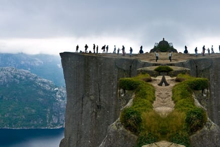 Der Preikestolen - ein echter Kick.