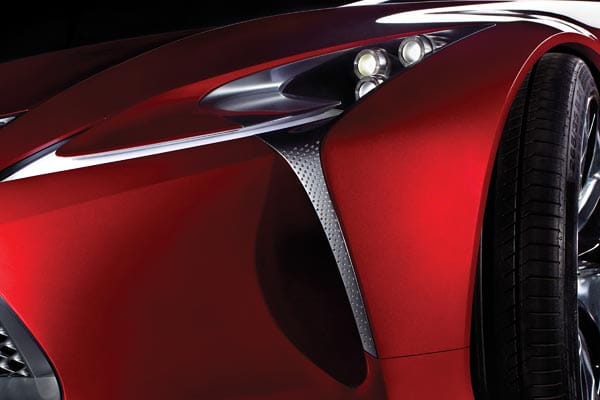 Das Design des neuen Lexus LF-LC ist von fließenden Formen geprägt.