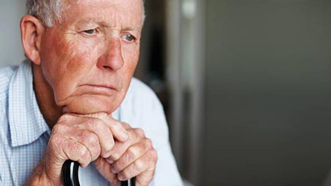 Viele alte Menschen leiden unter Depressionen.