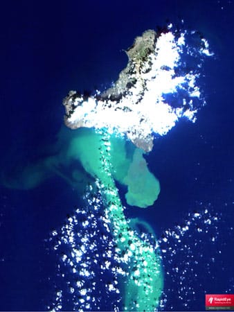 Ausbruch vor den Kanaren: Ein Unterwasservulkan kam der Meeresoberfläche von Oktober an immer näher, doch eine neue Insel bildete sich bislang nicht.