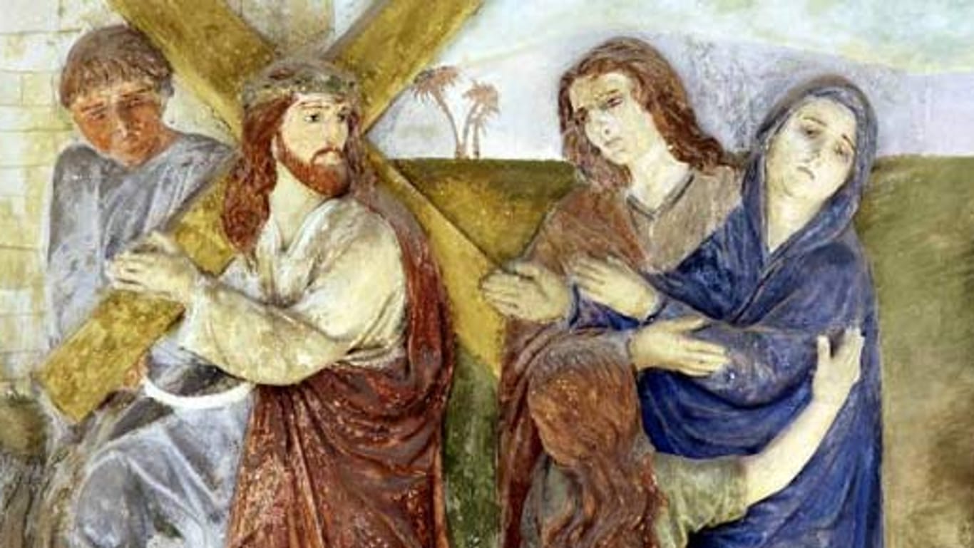 Der Kreuzweg Jesu: Motiv zahlreicher Fresken