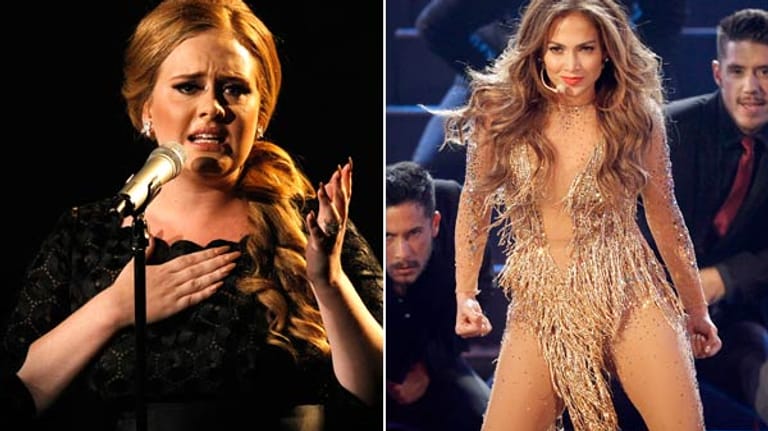 Adele und Jennifer Lopez stehen an der Spitze der Jahrescharts 2011.