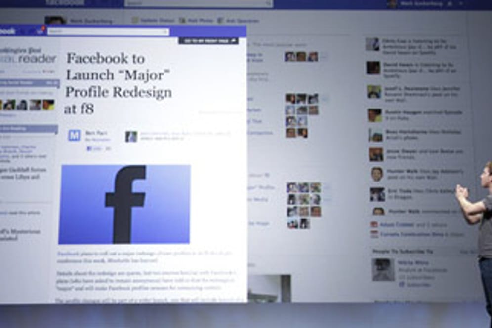 Die Facebook Timeline wurde im Herbst 2011 von Zuckerberg vorgestellt.