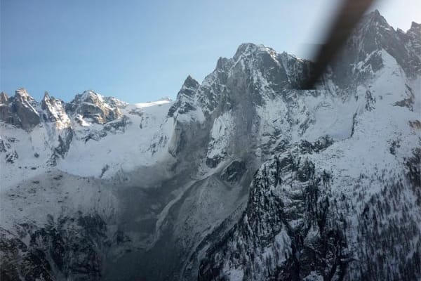 Eine gigantische Gesteinslawine ist in den Ostschweizer Alpen abgegangen
