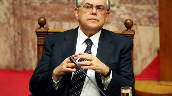 Der griechische Ministerpräsident Lucas Papademos befürchtet einen neuen Staatsbankrott Der griechische Ministerpräsident Lucas Papademos befürchtet einen neuen Staatsbankrott