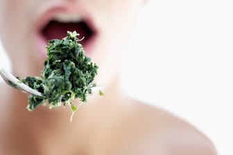 Spinat enthält Oxalsäure, die den Zähnen schadet.