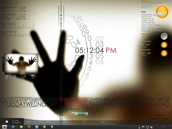 Gratis-Download Rainmeter Desk.