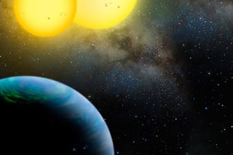 Der Planet "Kepler 35" umkreist ein Sternensystem mit einer Doppelsonne