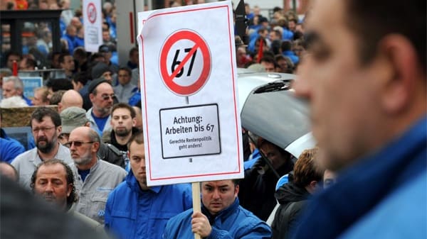 Viele sind gegen das Rentengesetz