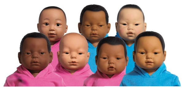 Das ist die ganze Familie der Babysimulatoren.