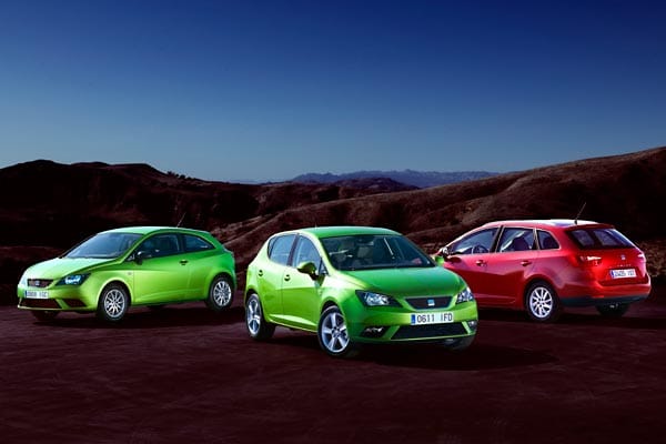 Beim neuen Seat Ibiza sollen alle drei Karosserieversionen das neue Seat typische Frontdesign erhalten.