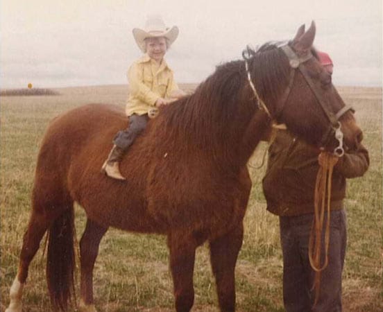 "Wildwest-Lifestyle": Chris Kyle als Vierjähriger auf dem Pferderücken. Er sei "so ziemlich ab der Geburt ein Cowboy gewesen", schreibt er in seiner Biografie.