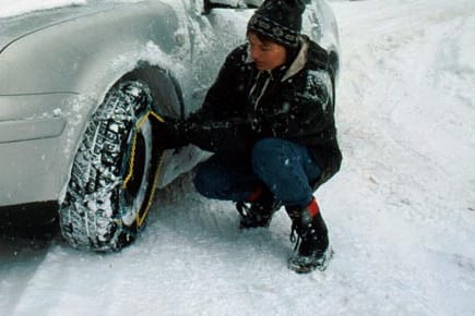 Manchmal reichen Schneeanfahrhilfen nicht aus