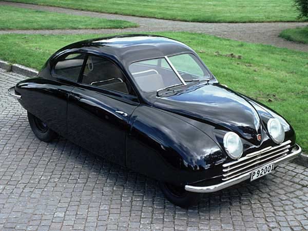 Der Ur-Saab 92002 aus dem Jahr 1946 ist das ältestes Auto aus dem Saab-Museum.
