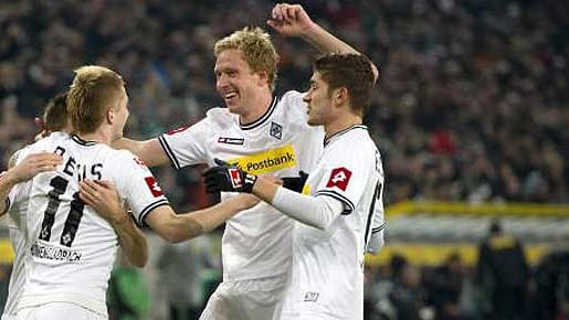 Reus (li.) und Neustädter (re.) jubeln im Gladbacher Trikot. Ein Bild, das bald der Vergangenheit angehört. Reus (li.) und Neustädter (re.) jubeln im Gladbacher Trikot. Ein Bild, das bald der Vergangenheit angehört.