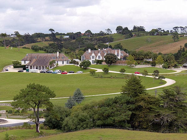 Das Anwesen von Kim Dotcom in Neuseeland, 300 Kilometer nordwestlich von Auckland.