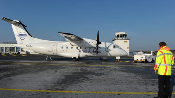 Cirrus Airlines am Boden - die Linie fliegt nicht mehr