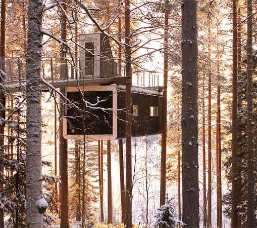 Das schwedische Treehotel gewinnt die Kategorie Außer Konkurrenz, in der zumeist besonders ungewöhnliche Hotels ausgezeichnet werden.