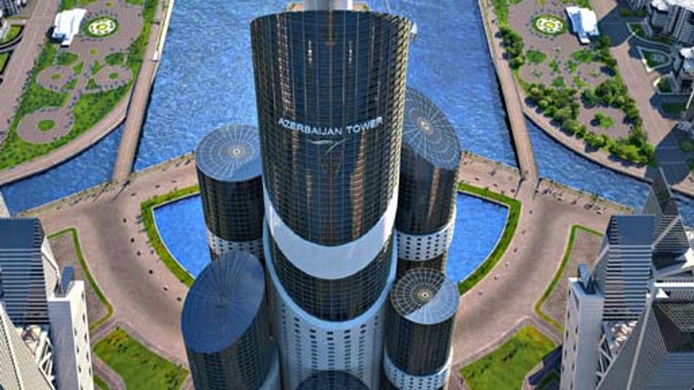 Im Kaspischen Meer soll das höchste Gebäude der Welt entstehen