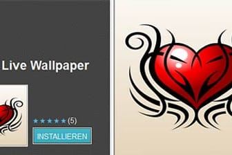 Android-App "Heart Live Wallpaper"
