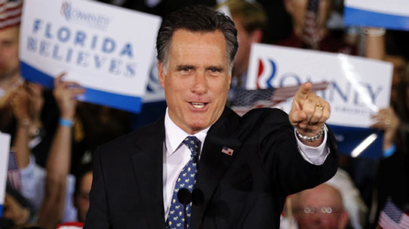 Mitt Romney auf dem Weg zum republikanischen Herausforderer von US-Präsident Barack Obama