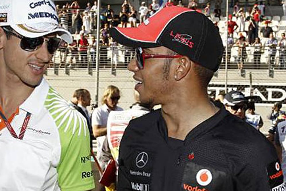 Keine Freunde mehr: Sutil (li.) und Hamilton
