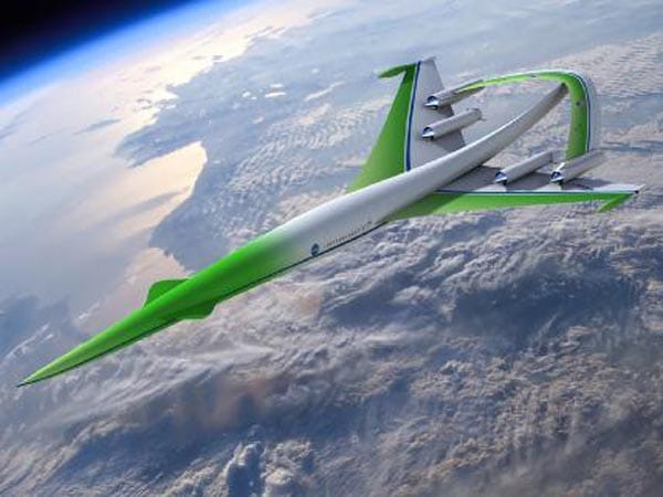 Lockheed Martin versucht sich in einer Kombination aus Grün und pfeilähnlichem Design.