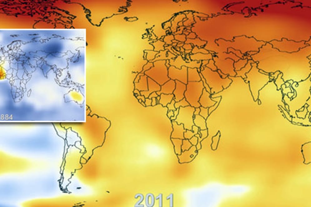 Die Temperatur der Erde stieg in den vergangenen Jahren immer schneller an