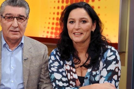 Rudi Assauer besuchte mit Tochter Bettina (Bild), Büroleiterin Sabine Söldner und Sportreporter Werner Hansch das ZDF-Morgenmagazin "Volle Kanne".