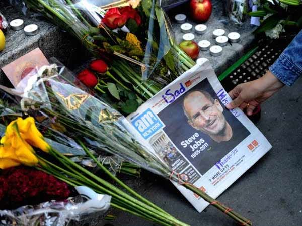 New Yorker Bürger trauern um Steve Jobs