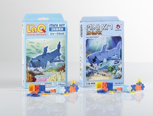 3-D Konstruktions-Spielzeug "LaQ Mini Kit Shark"