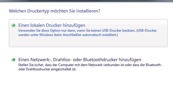 Drucker an Router anschließen