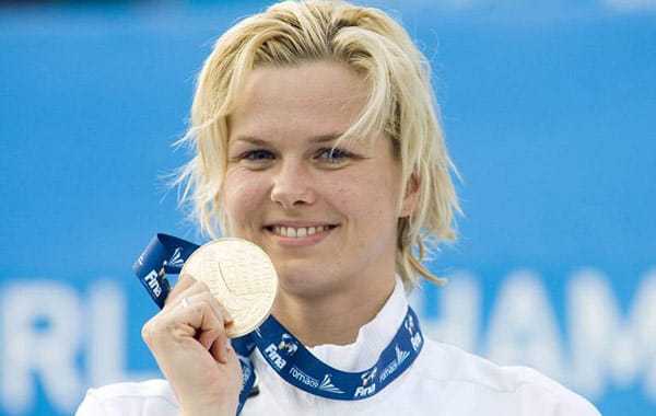 Bei den Frauen ist Britta Steffen der absolute Star. Sie gewann 2008 in Peking gleich zweimal olympisches Gold (50 Meter und 100 Meter Freistil). Auch ein Jahr später bei der WM in Rom war Steffen in ihren beiden Paradedisziplinen die Schnellste.