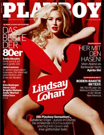 Das Cover der März-Ausgabe des Playboy ziert Lindsay Lohan.