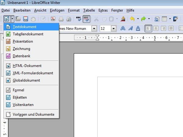 LibreOffice Writer einrichten