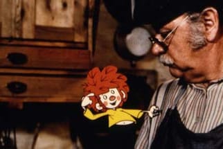 Meister Eder (Gustl Bayrhammer) mit seinem Pumuckl.