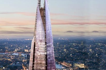 "The Shard" wird ganze 310 Meter hoch.