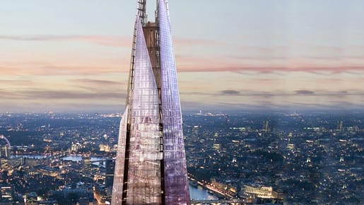 "The Shard" wird ganze 310 Meter hoch.