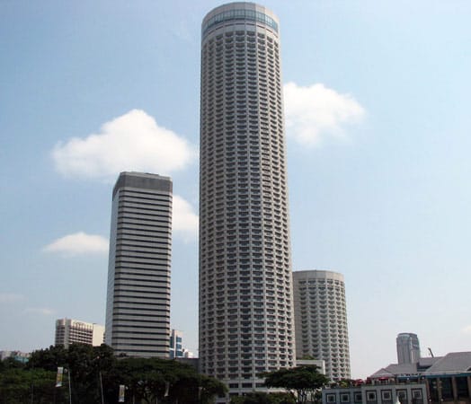 Swissôtel The Stamford/Singapur: 73 Stockwerke und sage und schreibe 1261 Gästeunterkünfte besitzt das größte Hotel des Stadtstaates.