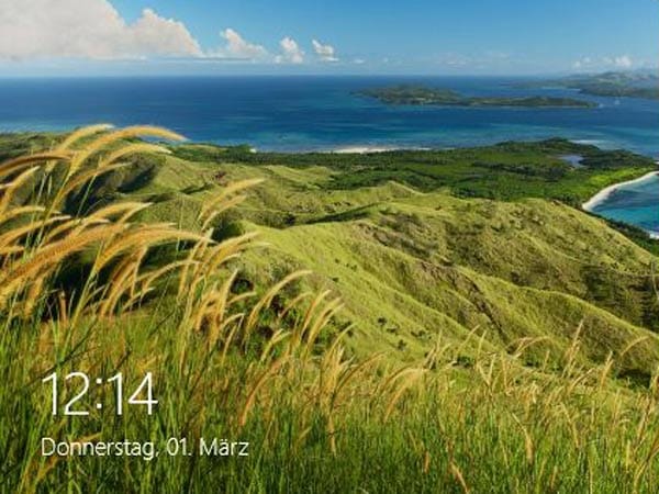 Der neue Lockscreen von Windows 8.