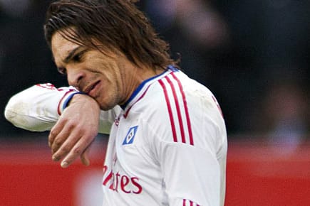 Paolo Guerrero hat gegen Stuttgart einen totalen Blackout.