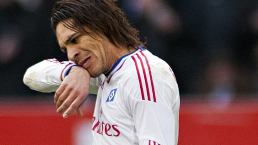 Paolo Guerrero hat gegen Stuttgart einen totalen Blackout.