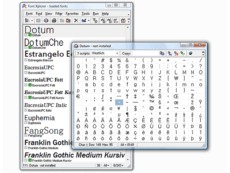 Font Xplorer