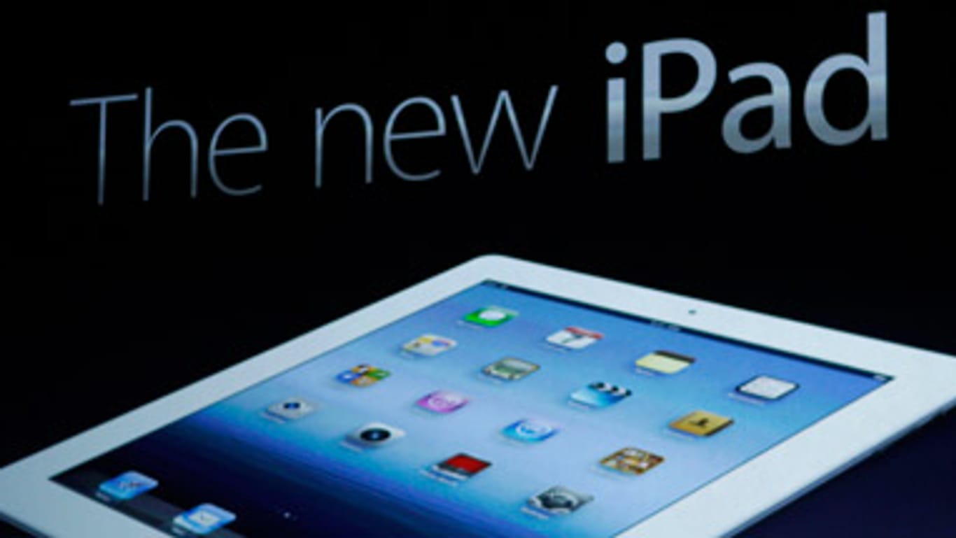 Apple-Chef Tim Cook präsentiert das neue iPad.