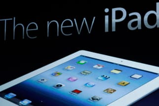 Apple-Chef Tim Cook präsentiert das neue iPad.