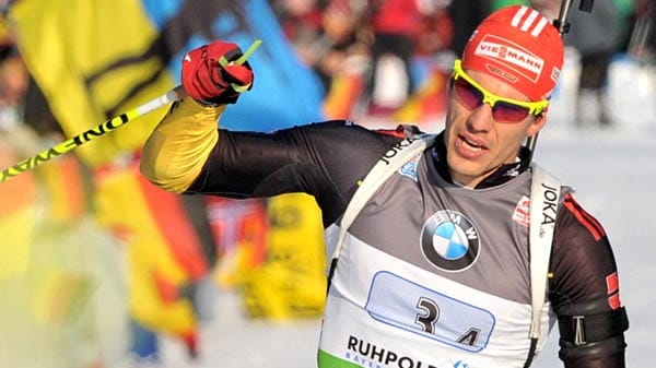 Arnd Peiffer sichert der deutschen Herren-Staffel WM-Bronze in Ruhpolding.