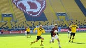 Ins Stadion dürfen sie nicht, da der DFB Dynamo wegen der Vorfälle im Pokal in Dortmund zu einem Geisterspiel verurteilt hat.