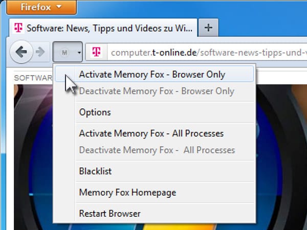 Memory Fox für Firefox